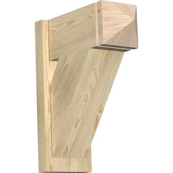 Ekena Millwork Traditional Rough Sawn Arts and Crafts Outlooker, Douglas Fir, 8"W x 18"D x 22"H OUT08X18X22TRA03RDF - main